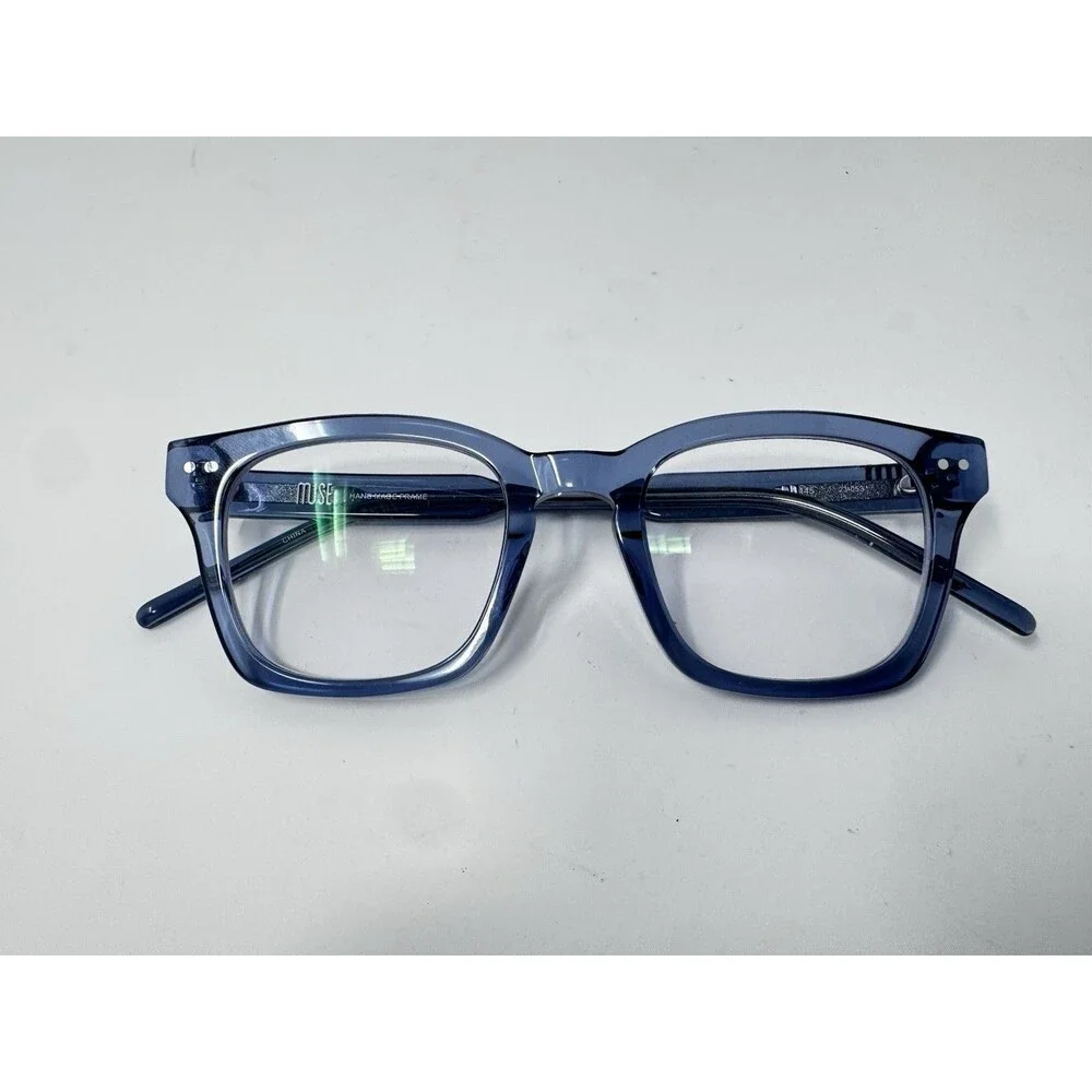 Muse 35-002093 Handmade Blue Eyeglass Frames 47-21-145